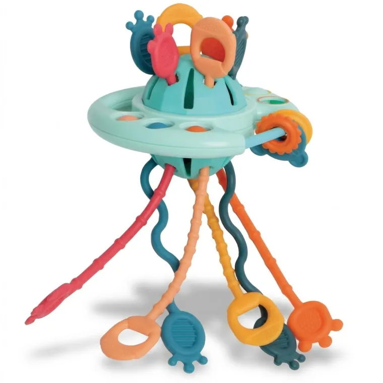 Bocioland, UFO, gryzak, grzechotka, przeciąganiec, zabawka sensoryczna