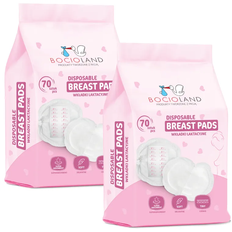 Bocioland, wkładki laktacyjne z superabsorbentem, 2-70 szt.