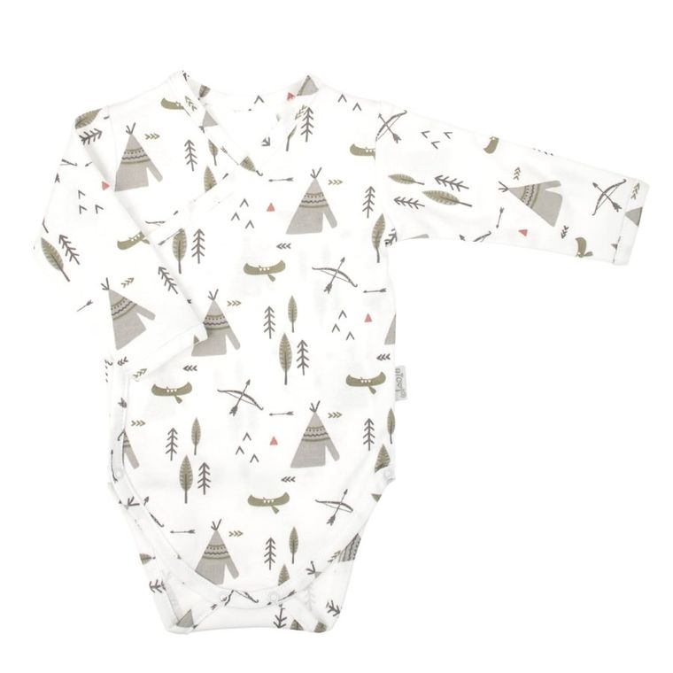 Body chłopięce z długim rękawem, białe, Nicol