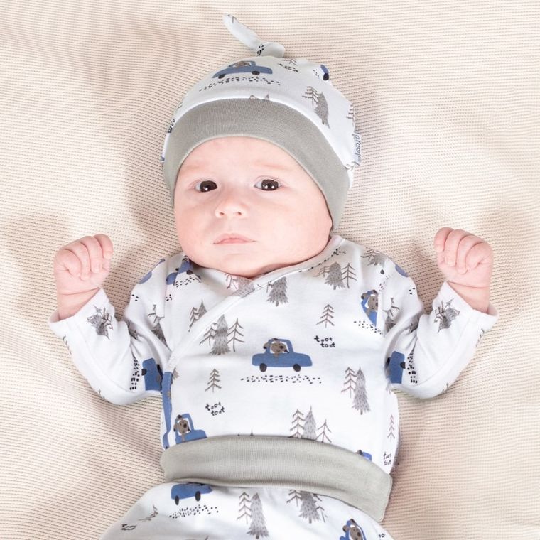 Body chłopięce z długim rękawem, białe, Nicol