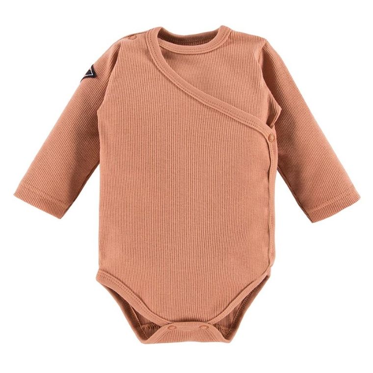 Body chłopięce z długim rękawem, brązowe, Jump, Eevi