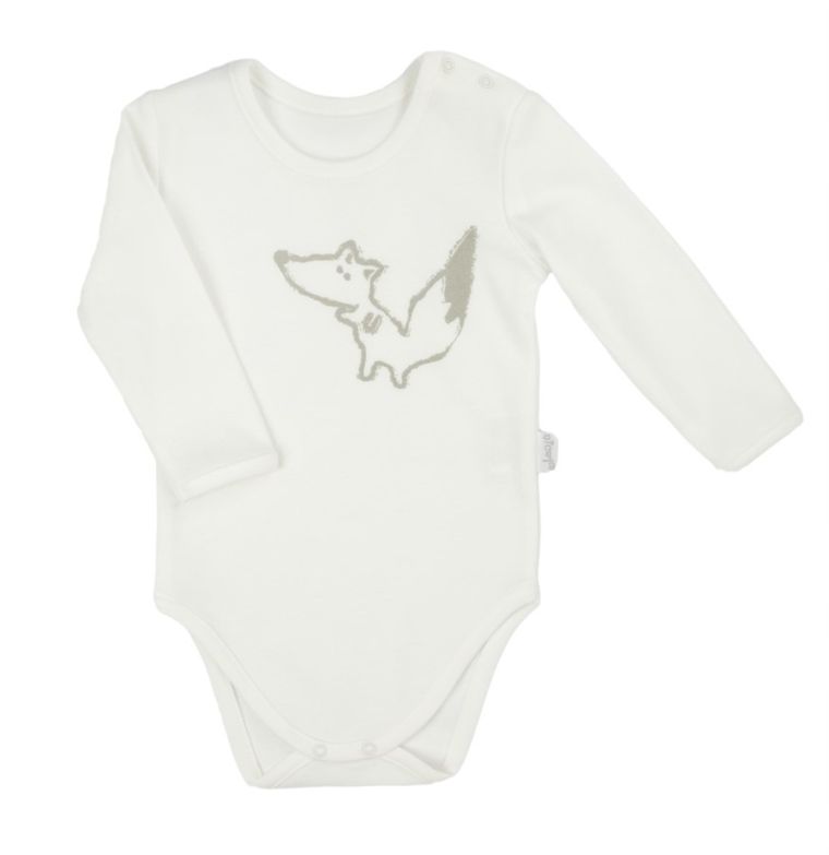 Body chłopięce z długim rękawem, ecru, Nicol