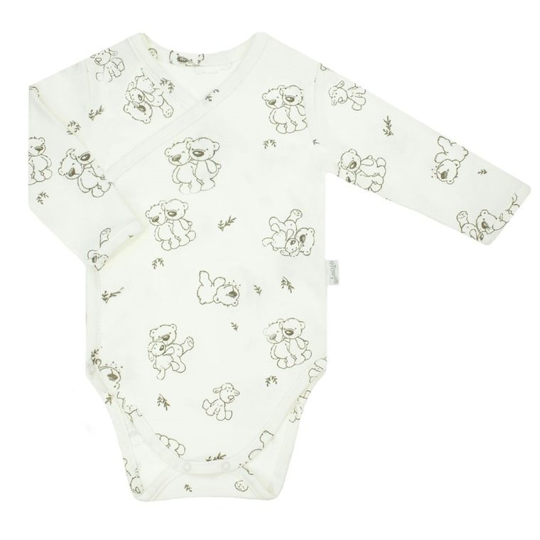 Body chłopięce z długim rękawem, ecru, Nicol