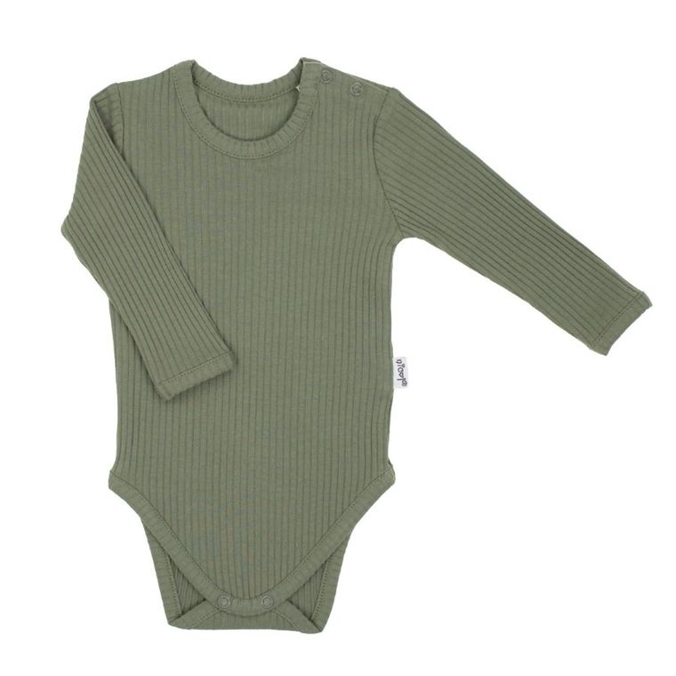 Body chłopięce z długim rękawem, khaki, Nicol