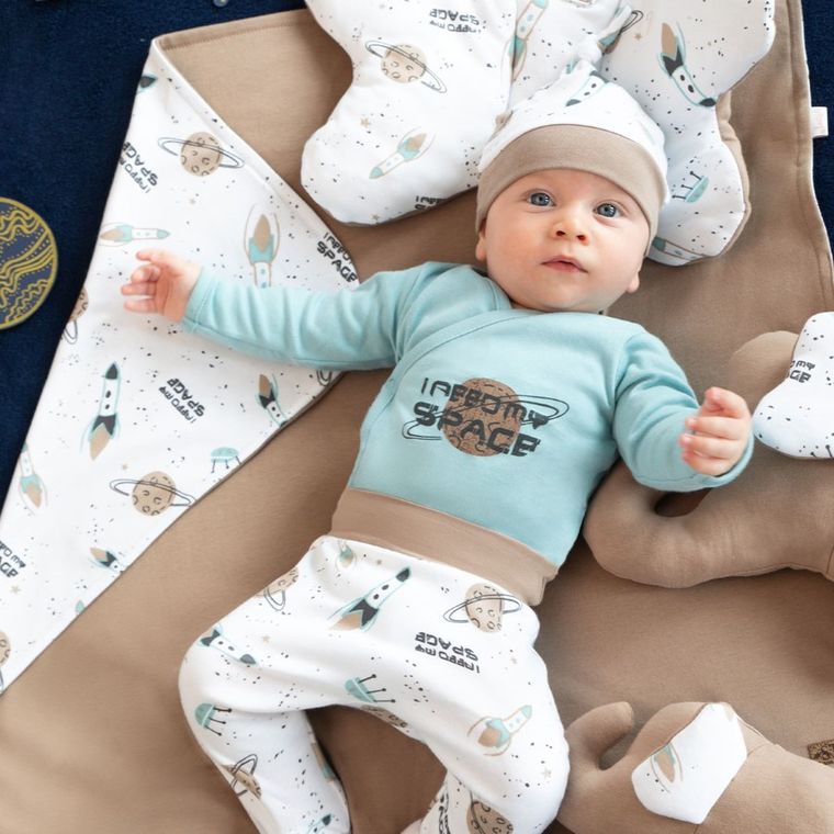 Body chłopięce z długim rękawem, miętowe, Nicol