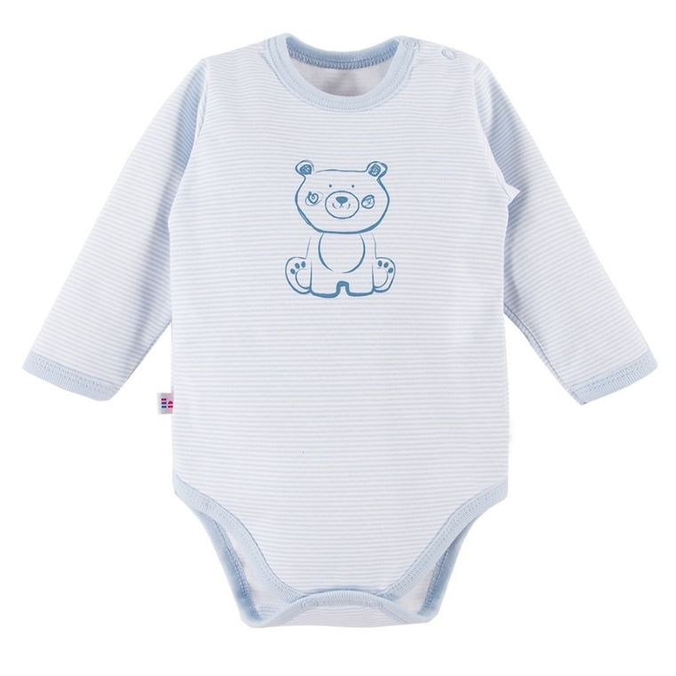 Body chłopięce z długim rękawem, niebieskie, Big Bear, Eevi