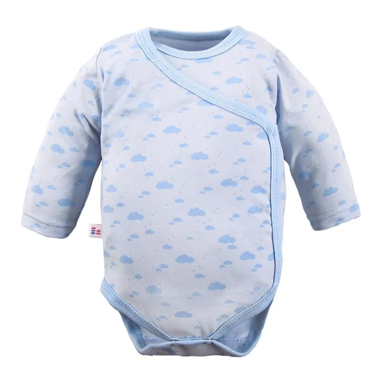 Body chłopięce z długim rękawem, niebieskie, Eevi