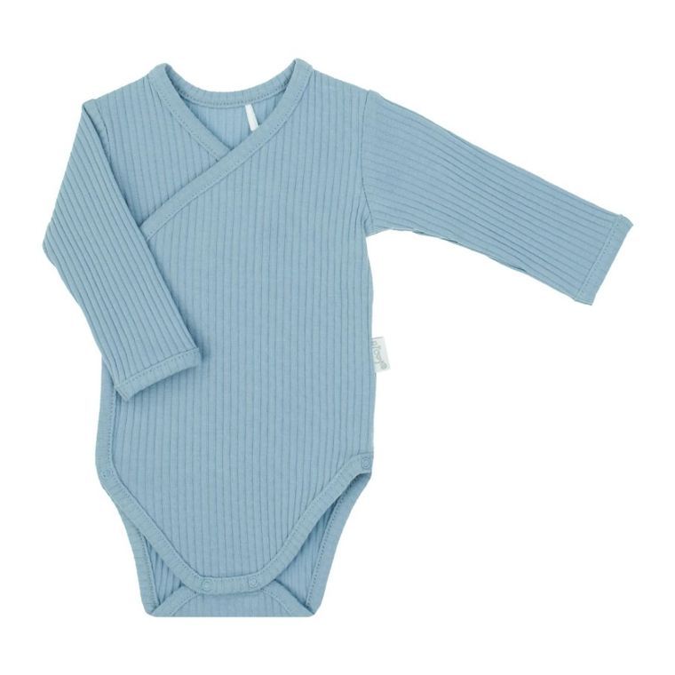 Body chłopięce z długim rękawem, niebieskie, Nicol