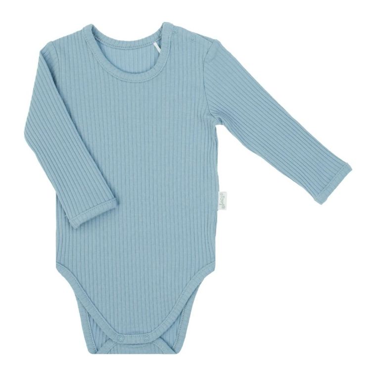 Body chłopięce z długim rękawem, niebieskie, Nicol
