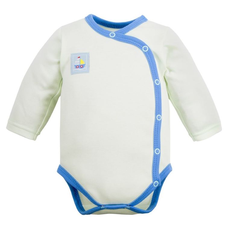 Body chłopięce z długim rękawem, zielone, Eevi