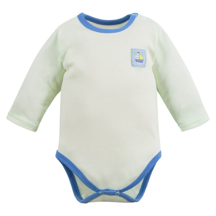 Body chłopięce z długim rękawem, zielone, Eevi