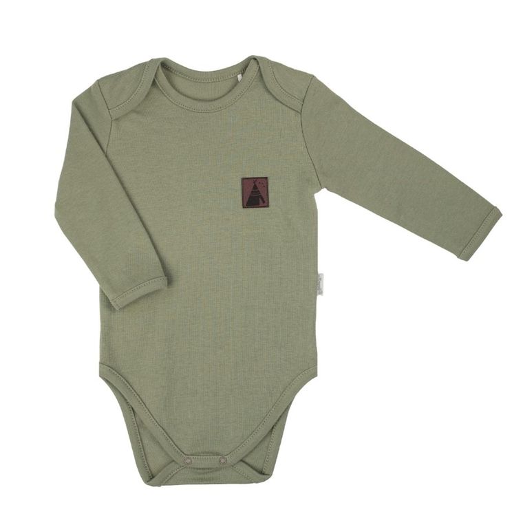 Body chłopięce z długim rękawem, zielone, Nicol