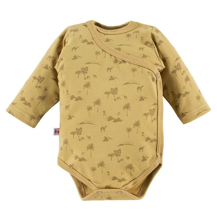 Body chłopięce z długim rękawem, żółte, Eevi