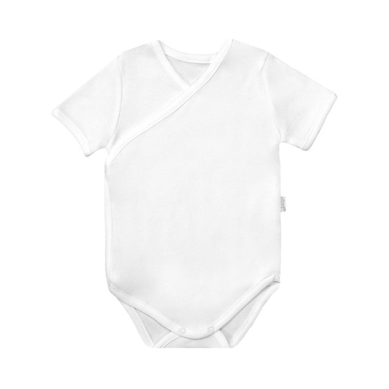 Body chłopięce z krótkim rękawem, białe, Nicol