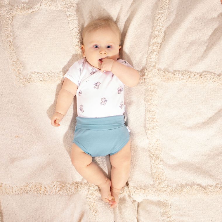 Body chłopięce z krótkim rękawem, białe, Nicol