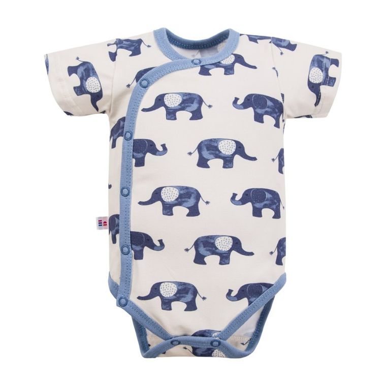 Body chłopięce z krótkim rękawem, ecru, Eevi