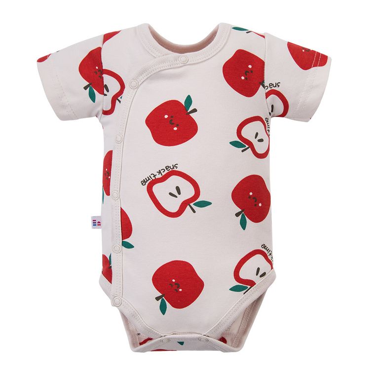 Body chłopięce z krótkim rękawem, ecru, Eevi
