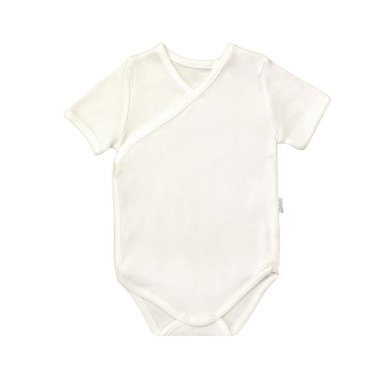 Body chłopięce z krótkim rękawem, ecru, Nicol