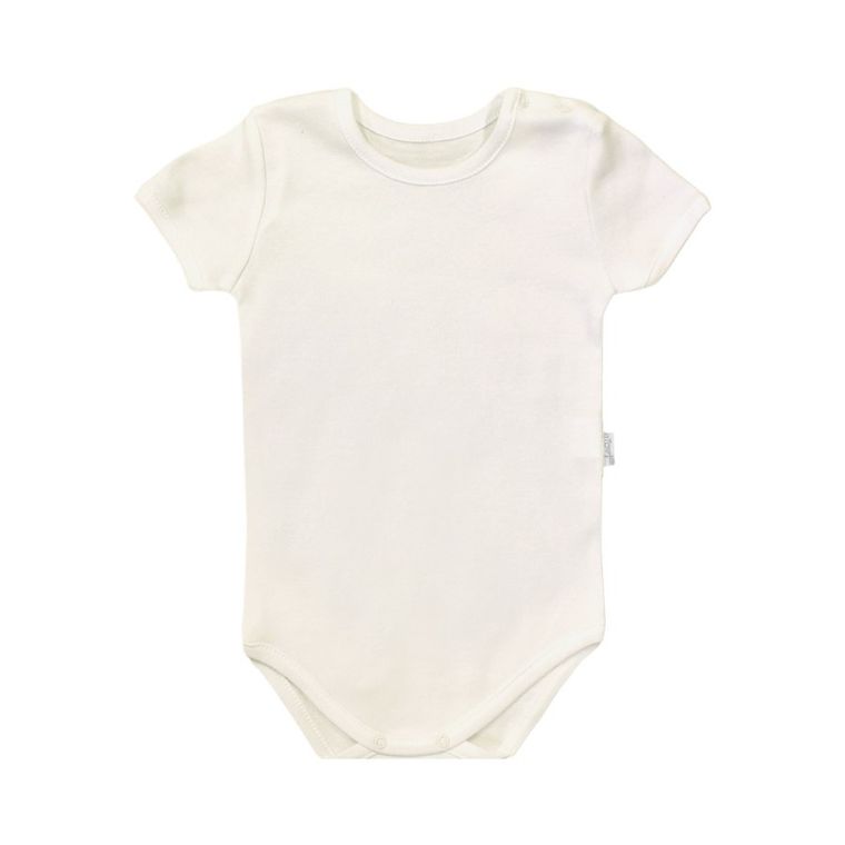 Body chłopięce z krótkim rękawem, ecru, Nicol