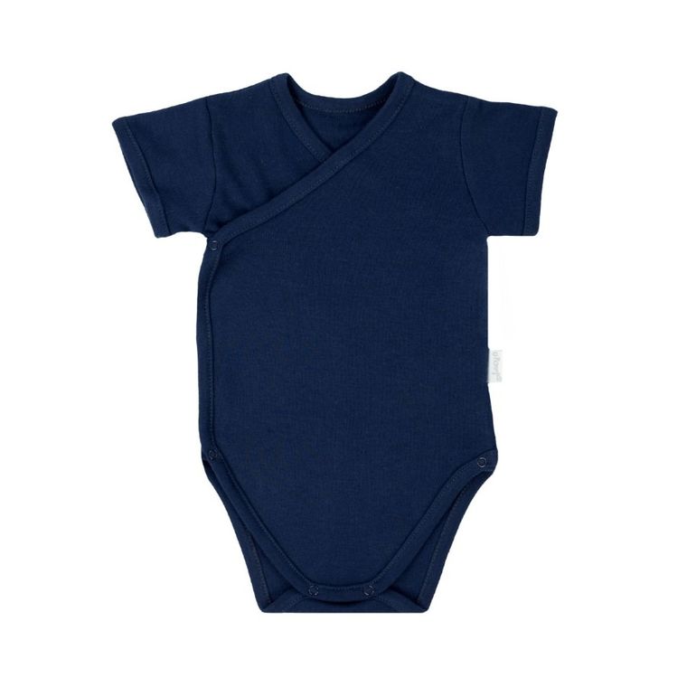 Body chłopięce z krótkim rękawem, granatowe, Nicol