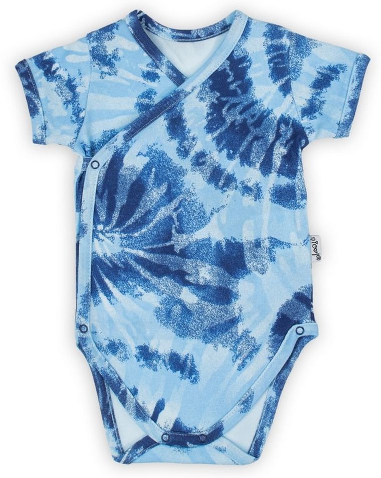 Body chłopięce z krótkim rękawem, niebieskie, Nicol