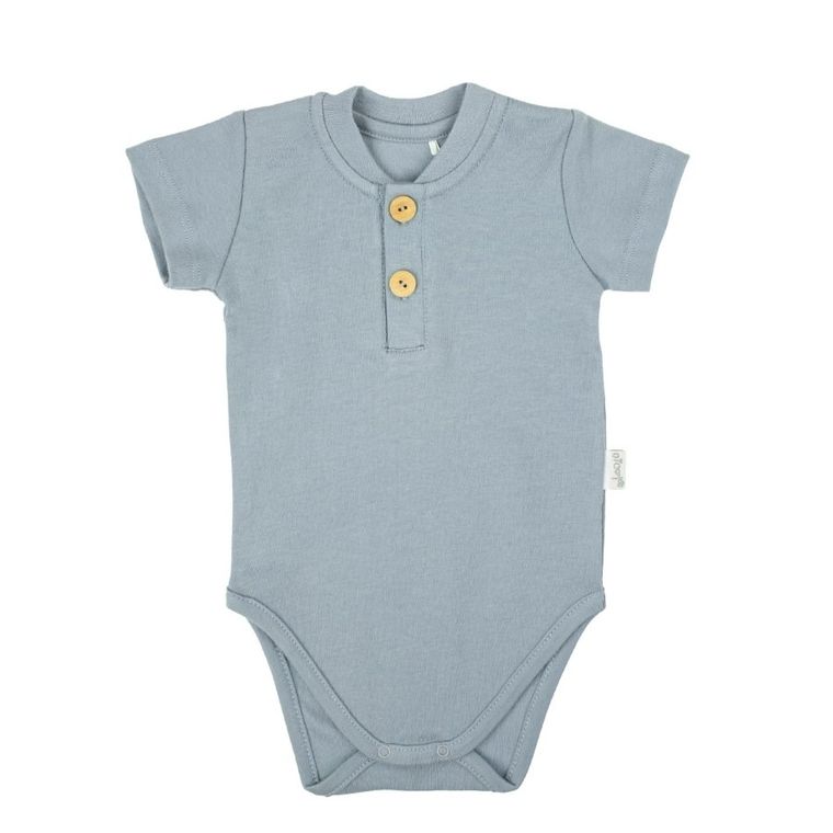 Body chłopięce z krótkim rękawem, niebieskie, Nicol