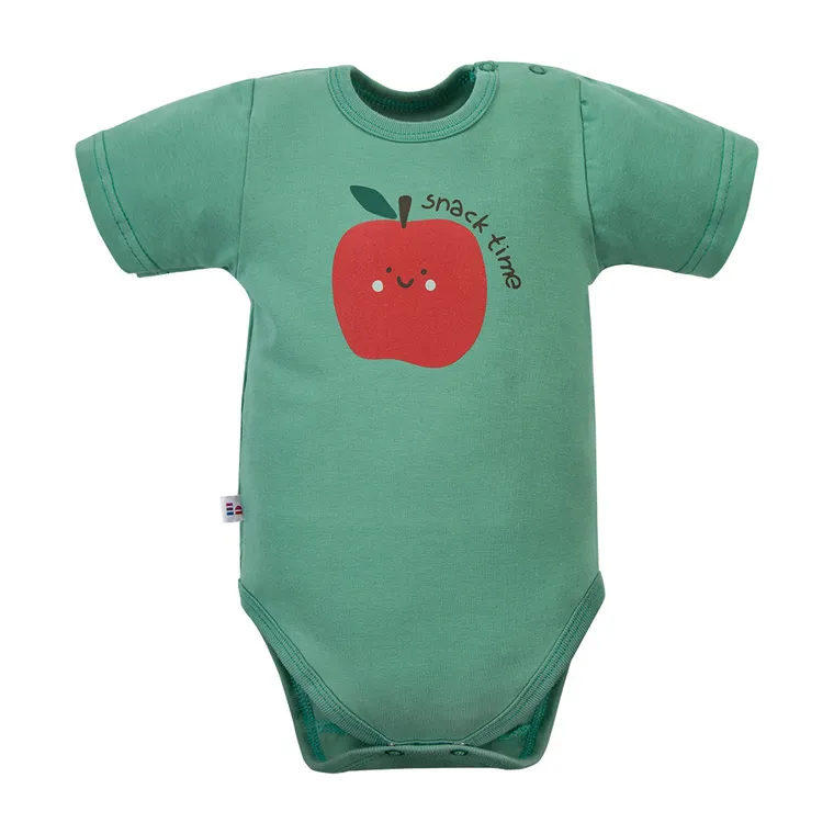 Body chłopięce z krótkim rękawem, zielone, Eevi