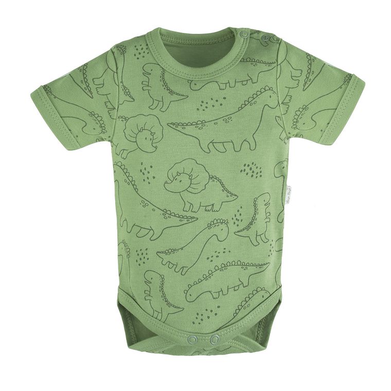 Body chłopięce z krótkim rękawem, zielone, Tup Tup