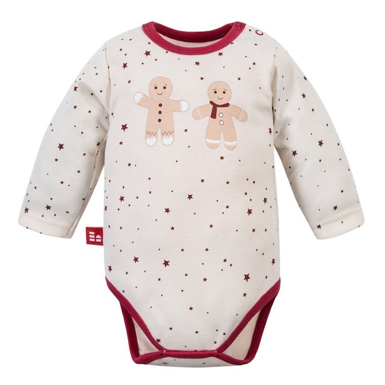 Body dziecięce z długim rękawem, ecru, Eevi