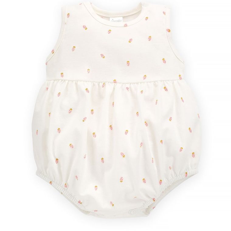 Body dziewczęce bez rękawów, ecru, Pinokio