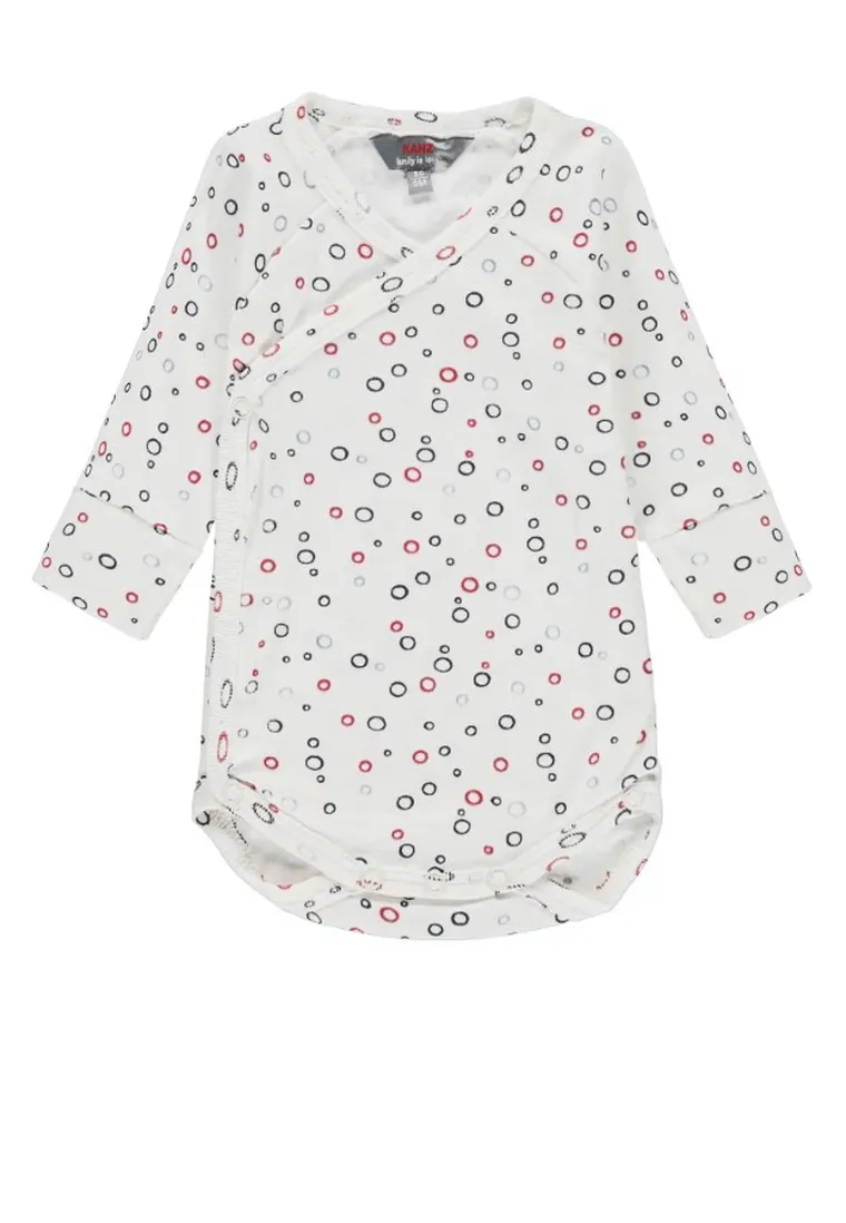 Body dziewczęce z długim rękawem, białe, Kanz