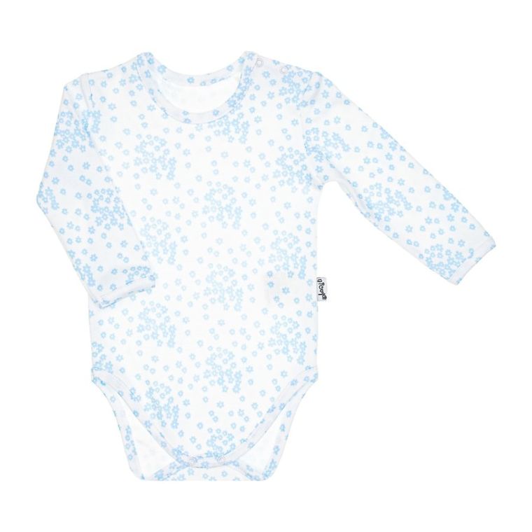 Body dziewczęce z długim rękawem, białe, Nicol