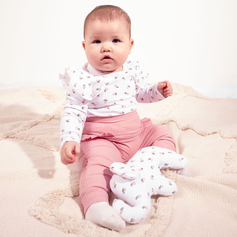 Body dziewczęce z długim rękawem, białe, Nicol