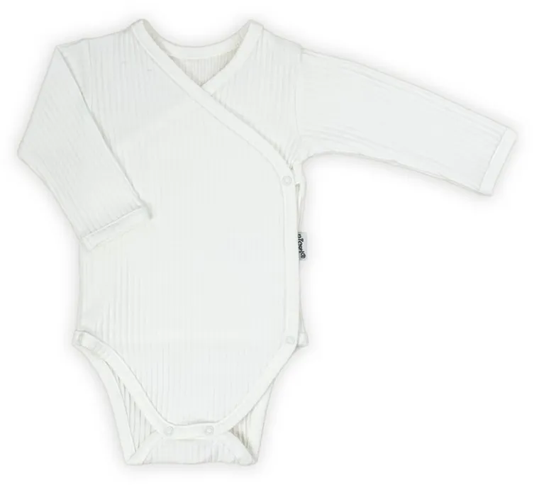 Body dziewczęce z długim rękawem, ecru, Nicol