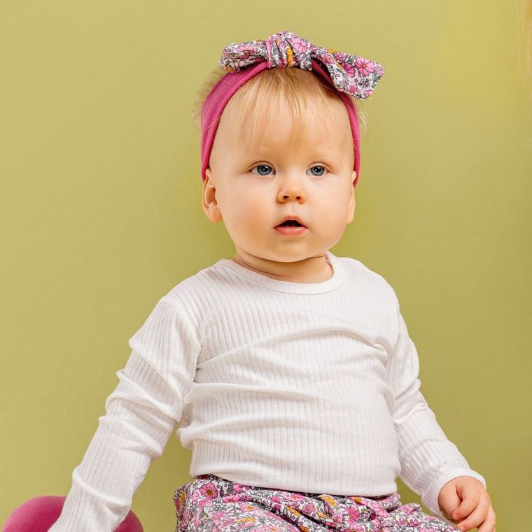 Body dziewczęce z długim rękawem, ecru, Nicol