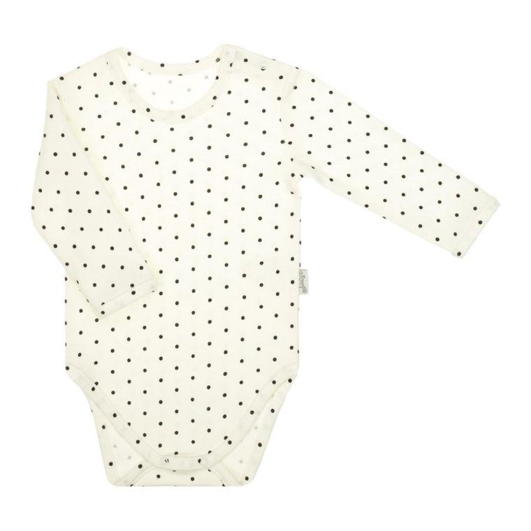 Body dziewczęce z długim rękawem, ecru, Nicol