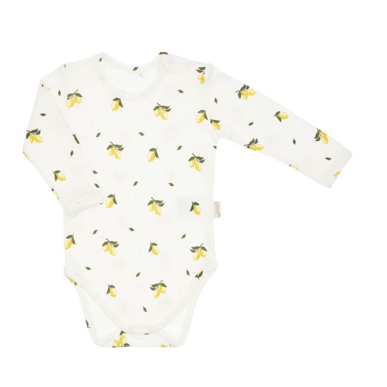 Body dziewczęce z długim rękawem, ecru, Nicol