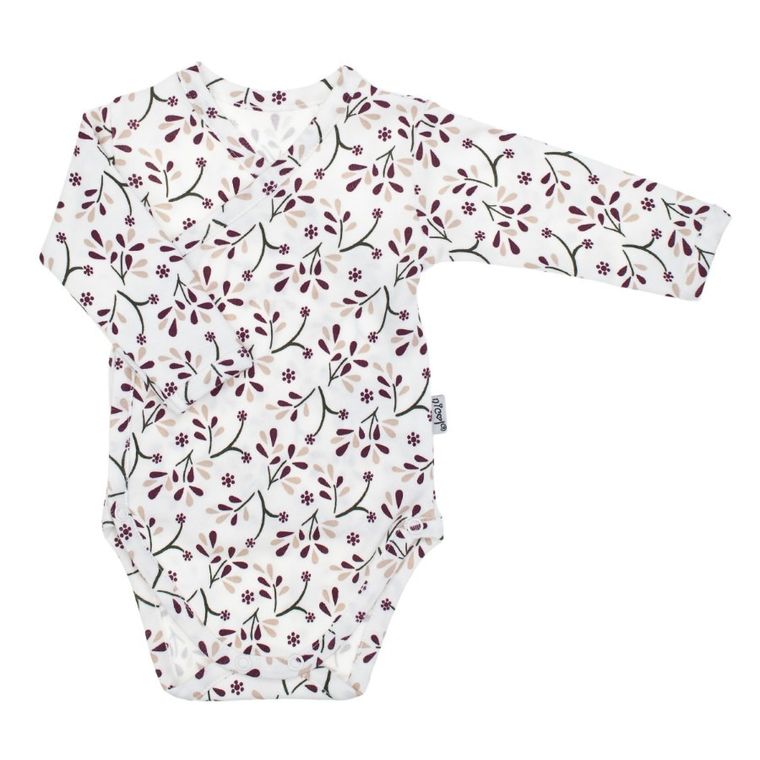 Body dziewczęce z długim rękawem, ecru, Nicol