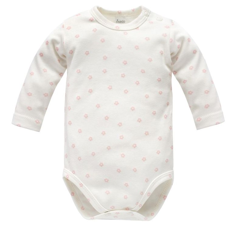 Body dziewczęce z długim rękawem, ecru, Pinokio