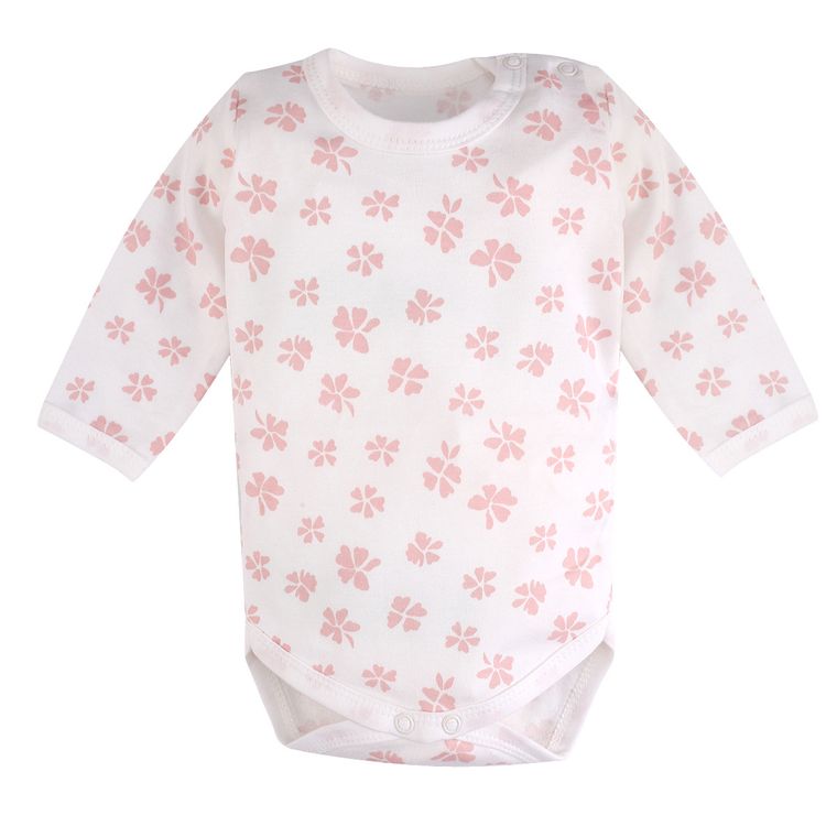 Body dziewczęce z długim rękawem, ecru, Tup Tup