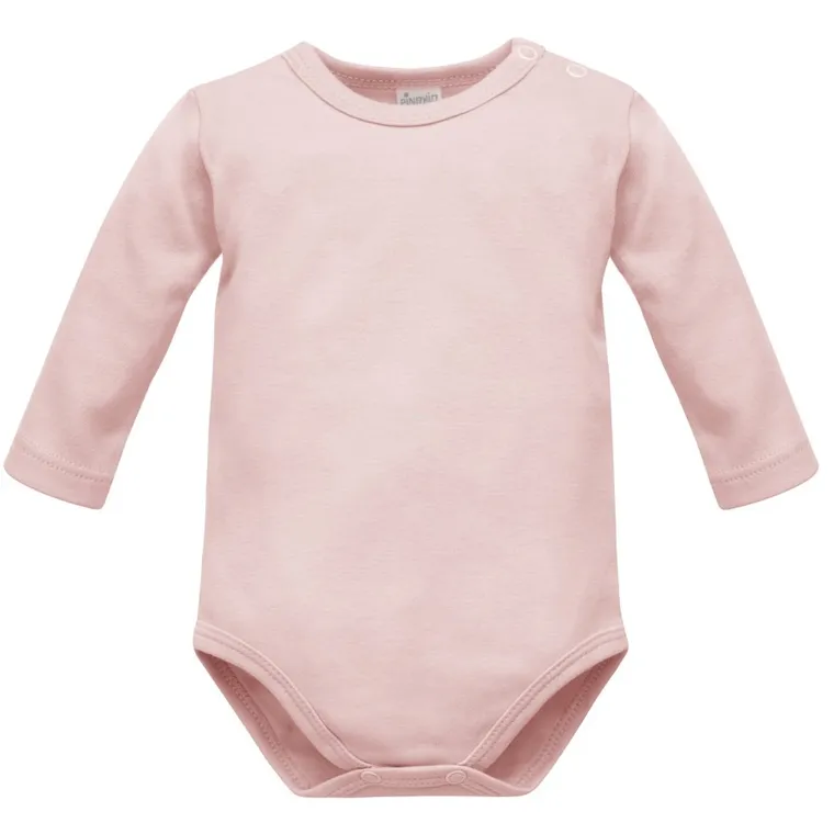 Body dziewczęce z długim rękawem, różowe, Pinokio