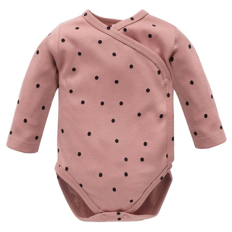 Body dziewczęce z długim rękawem, różowe, Pinokio