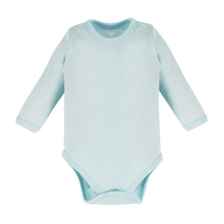 Body dziewczęce z długim rękawem, turkusowe, Eevi