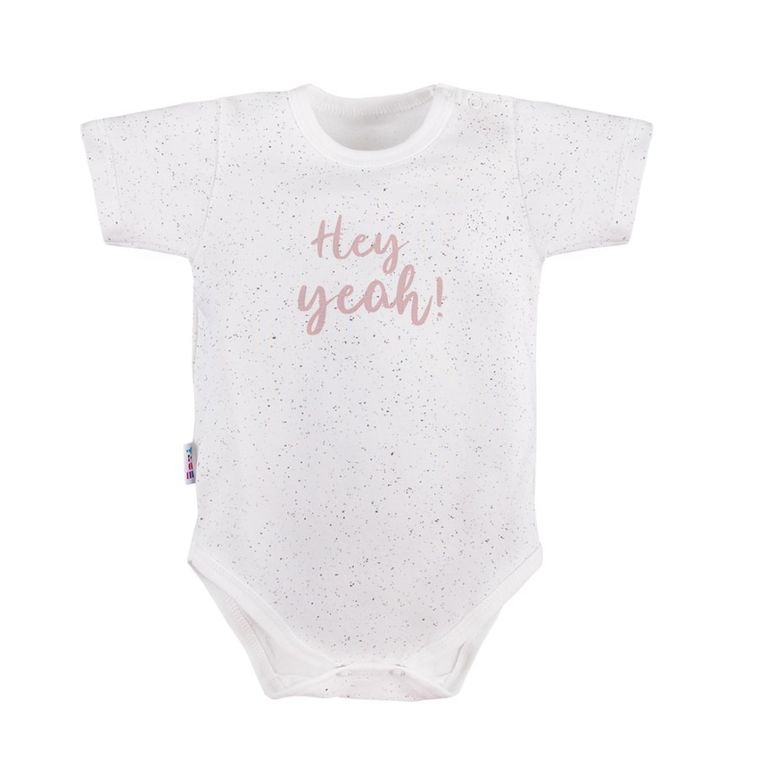 Body dziewczęce z krótkim rękawem, białe, Eevi