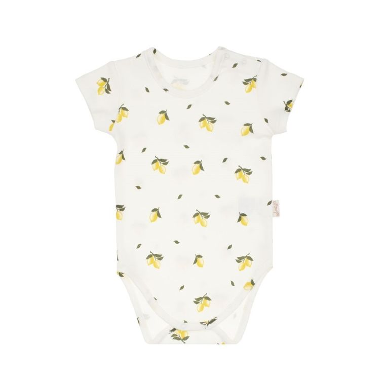 Body dziewczęce z krótkim rękawem, ecru, Nicol