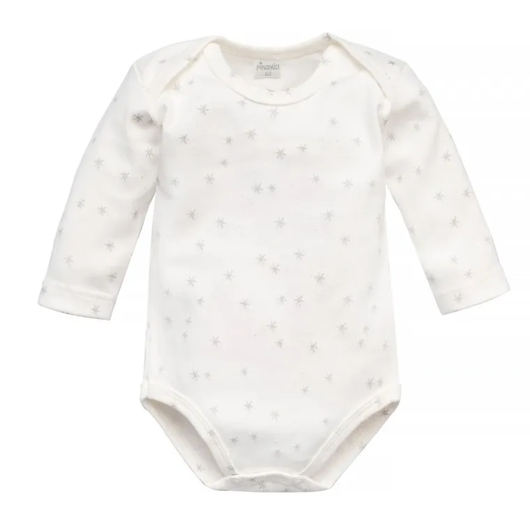 Body niemowlęce z długim rękawem, ecru, Pinokio