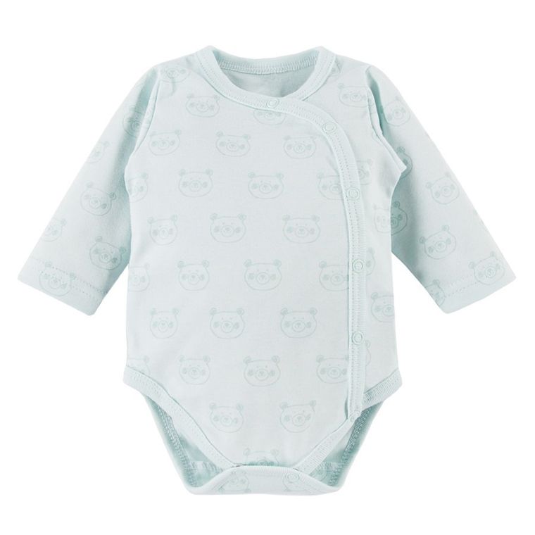Body niemowlęce z długim rękawem, miętowe, Big Bear, Eevi