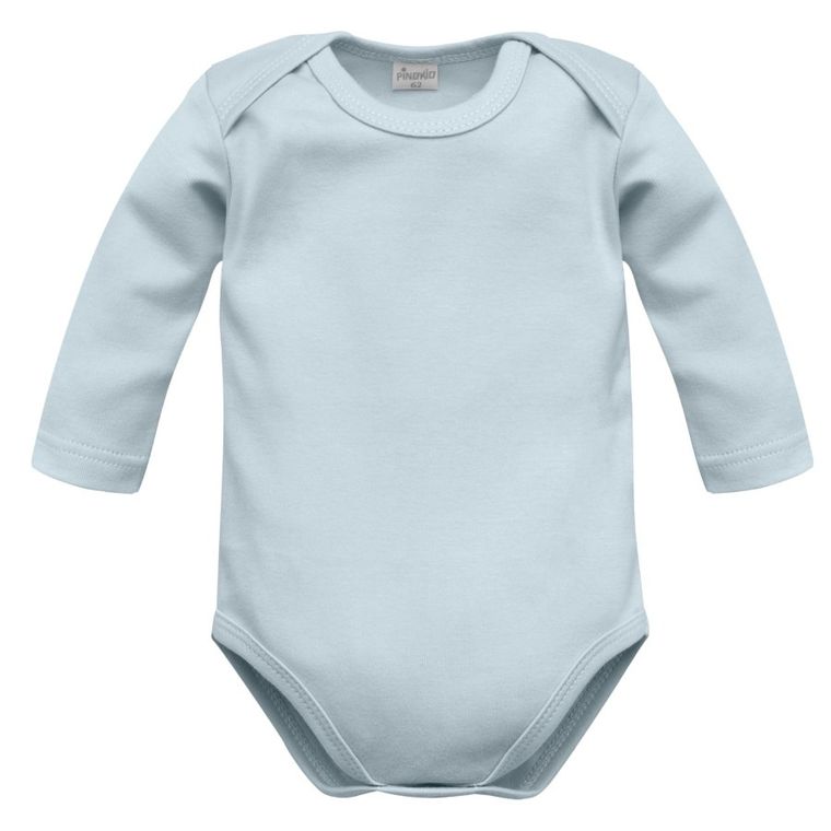 Body niemowlęce z długim rękawem, niebieskie, Pinokio