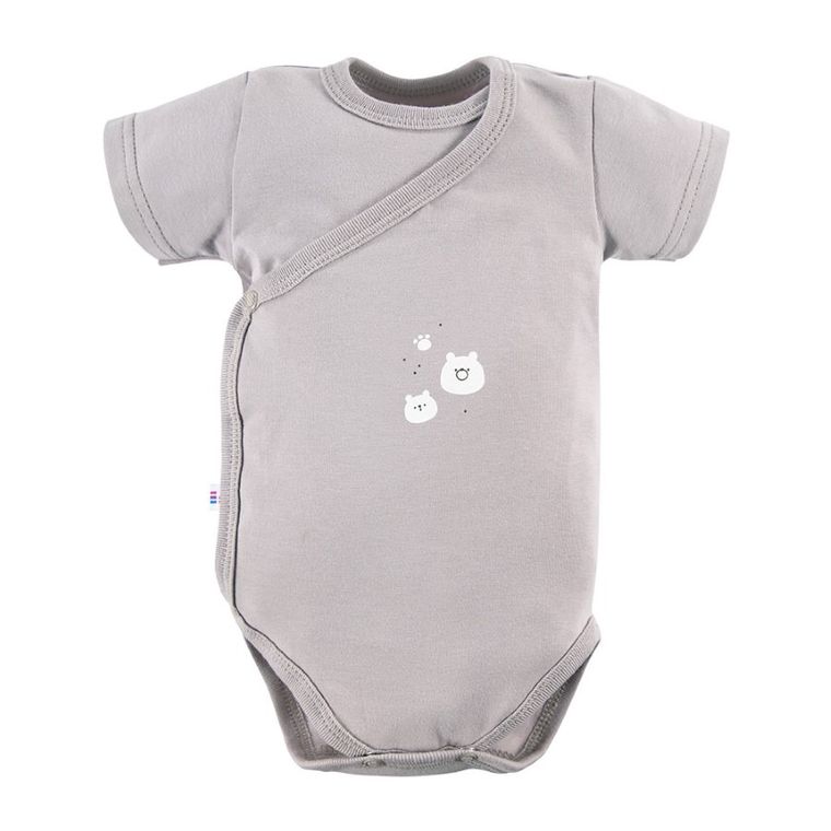 Body niemowlęce z krótkim rękawem, beżowe, Eevi