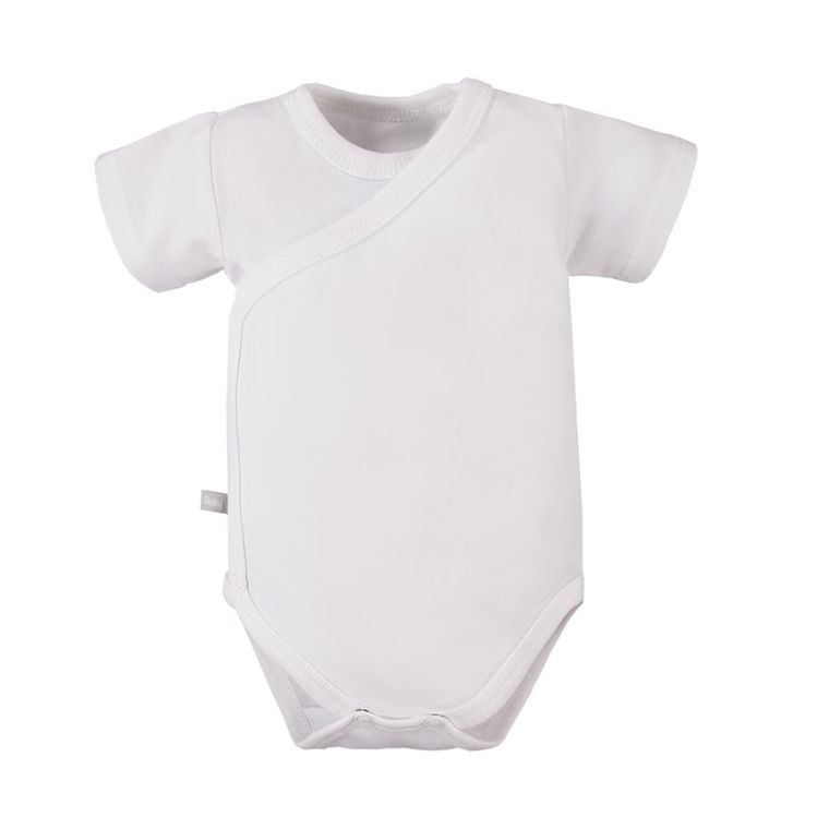 Body niemowlęce z krótkim rękawem, białe, Eevi